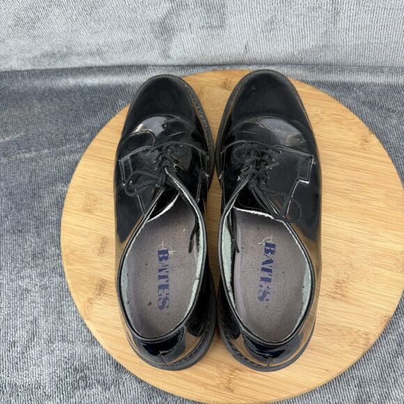 Bates Shoes Mens Size 8 D Black Patent Uniform Oxford Dress 15B-903-76/MC9-90 main image 8